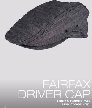 FAIRFAX URB DRIVERS CAP S-M,COLOR:GREY - Mabrook Hotel Supplies