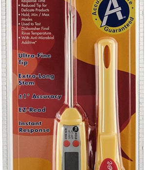 DIGITAL TEST POCKET THERMOMETER WITH LARGE LCD, TEMP RANGE: -40°C TO 232°C - Mabrook Hotel Supplies