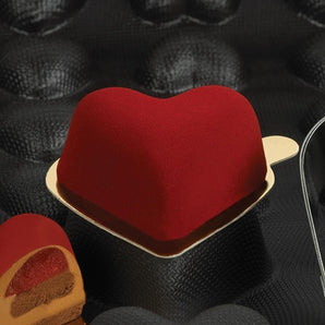 FLEXIBLE PASTRY TRAY FLEXIPAN 20 HEARTS 75X65MM. FOR 600 X 4 - Mabrook Hotel Supplies