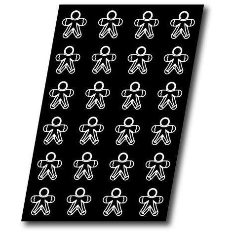 FLEXIBLE PASTRY TRAY FLEXIPAN 24 LITTLE MAN SHAPES 70X65MM. - Mabrook Hotel Supplies