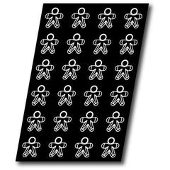 FLEXIBLE PASTRY TRAY FLEXIPAN 24 LITTLE MAN SHAPES 70X65MM. - Mabrook Hotel Supplies
