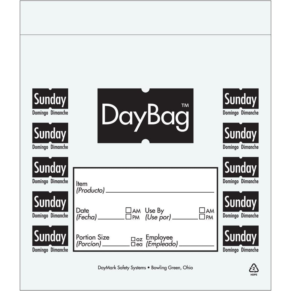 BAG PREP TRILING PLZ 6.5*7 - BLACK - Mabrook Hotel Supplies