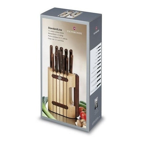 VICTORINOX CUTLERY BLOCK POLYPROPYLEN HANDLES 11 PIECES - Mabrook Hotel Supplies