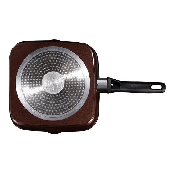 GLADIATOR 5GX INDUCTION SQUARE GRILL PAN - 24 CM - Mabrook Hotel Supplies