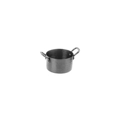 MINI SAUCE PAN WITH 2 SIDES S/S HANDLES ,S/S PLAIN VINTAGE GOLD FINISH,DIM:9X5.25 CM, CAP:350ML - Mabrook Hotel Supplies