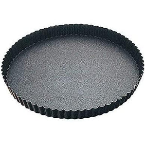 FLUTED ROUND TART MOULD - FIXED BOTTOM - NON STICK D: 280mm - Mabrook Hotel Supplies