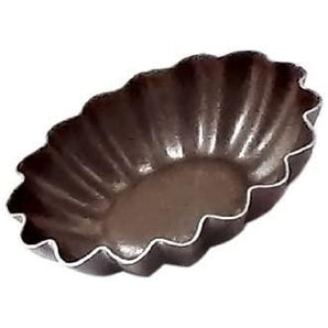 PETITS FOURS MOULDS - RIBBED OVAL - NON STICK L: 45mm - Mabrook Hotel Supplies