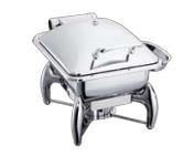 EXQUISITE CHAFING DISH; CAP.OF FOOD PAN; 4L. RECTANGULAR - Mabrook Hotel Supplies