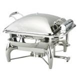 LUXURY CHAFING DISH-STAINLESS STEEL LID.CAP. OF FOOD PAN: 9L - Mabrook Hotel Supplies