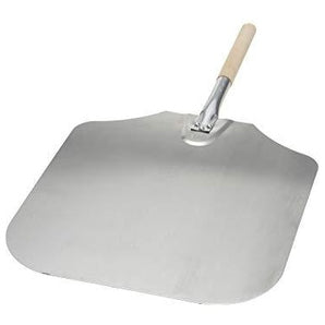 "WOOD HANDLE ALUMINUM PIZZA PEEL 16X18"" BLADE 36"" OVERALL" - Mabrook Hotel Supplies