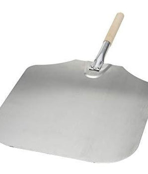 "WOOD HANDLE ALUMINUM PIZZA PEEL 16X18"" BLADE 36"" OVERALL" - Mabrook Hotel Supplies