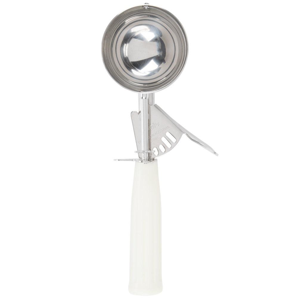 S/S Ice Cream Disher, Ivory Color Handle, 3-3/4 oz (111ml), Dia: 2-5/8" (67 mm). - Mabrook Hotel Supplies