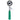 S/S Ice Cream Disher, Green Color Handle, 3-1/4 oz (96ml), Dia: 2-1/2" (64 mm). - Mabrook Hotel Supplies