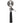 S/S Ice Cream Disher, Black Color Handle, 1-1/4 oz (37ml), Dia: 1-7/8" (48 mm). - Mabrook Hotel Supplies