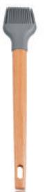 SILICONE BLADE UTENSILS W/ BEEHCH WOOD HANDLE, BRUSH , 11" (280MM) - Mabrook Hotel Supplies