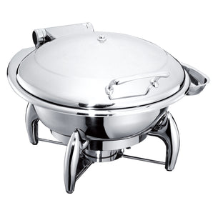 EXQUISITE ROUND CHAFING DISH 6L - Mabrook Hotel Supplies