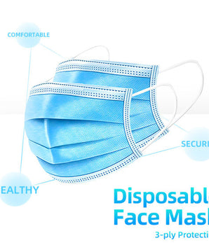 Disposable Face Mask ( 50 pcs) - Mabrook Hotel Supplies