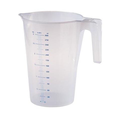 TRANSPARENT GRADUATED CARAFE 1LT. - Mabrook Hotel Supplies