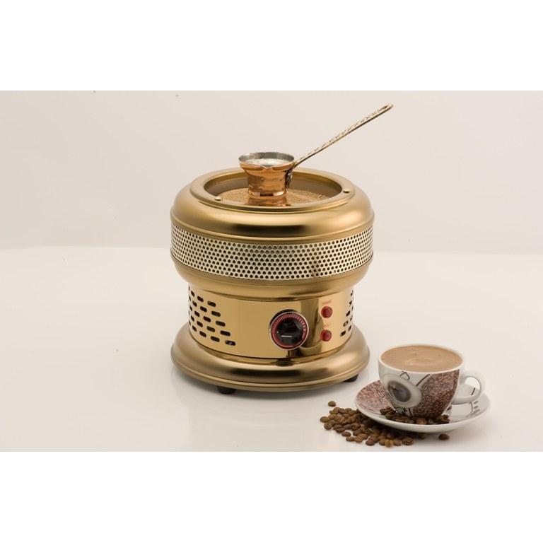 ELECTRIC TRADITIONAL COFFEE MACHINE AK/8-5 GOLD UK POWER: 600W DIM: L210xW210xH195 MM 230V/50HZ. - Mabrook Hotel Supplies