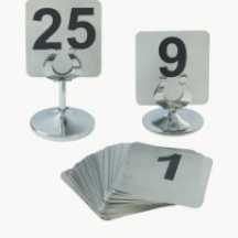 SIGN NUMBER (95*88 MM) S/S - Mabrook Hotel Supplies