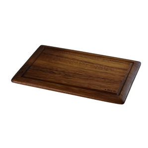 Wooden Service and Cutting Board, Rectangular, Iroko wood. Dimension 25x35cm. - Mabrook Hotel Supplies