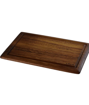 Wooden Service and Cutting Board, Rectangular, Iroko wood. Dimension 25x35cm. - Mabrook Hotel Supplies