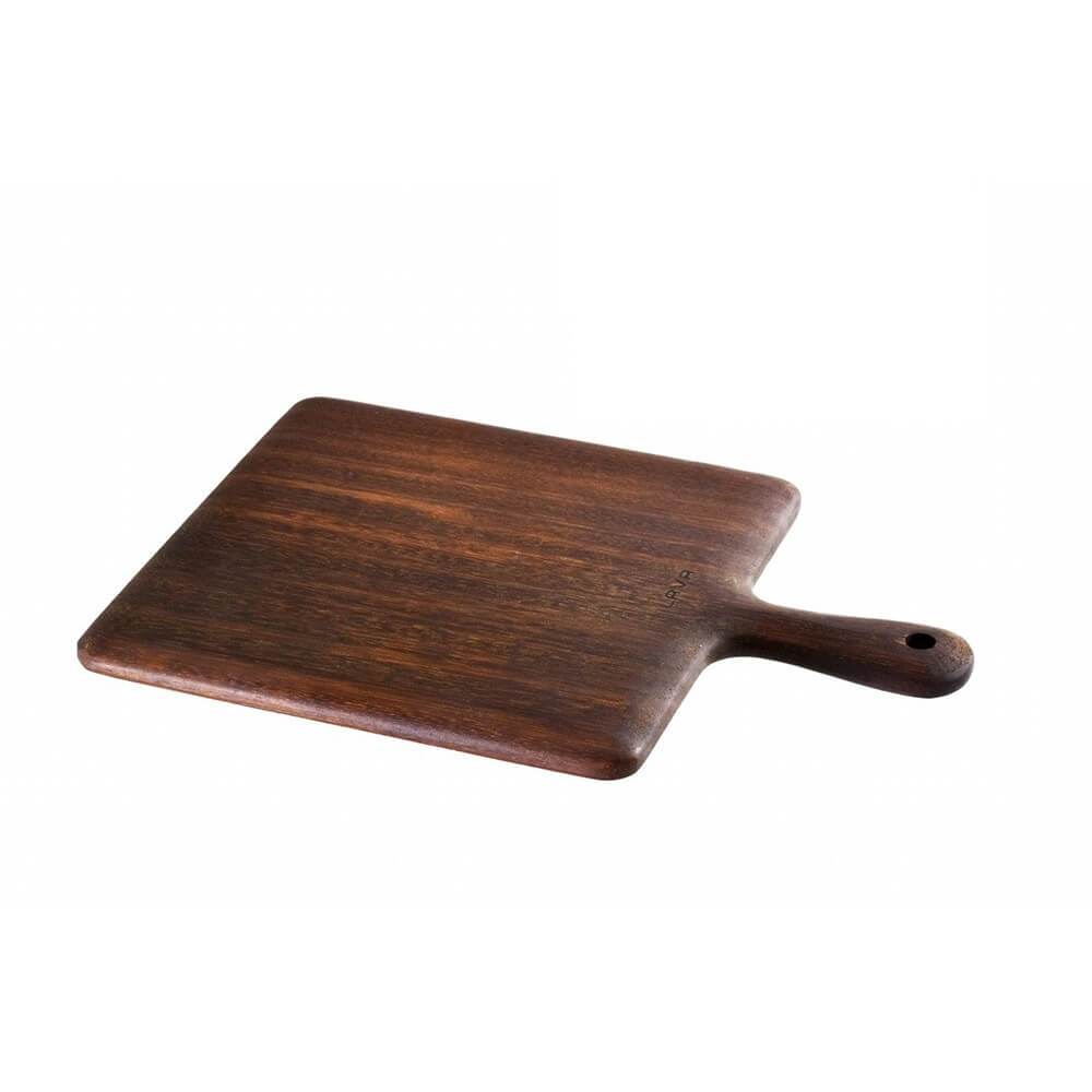 Wooden Service and Cutting Board, Rectangular, Iroko wood. Special shape. Dimension 25x35cm. - Mabrook Hotel Supplies