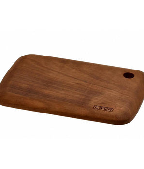 Wooden Service and Cutting Board, Rectangular, Iroko wood. Dimension 17X26cm. - Mabrook Hotel Supplies