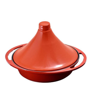 CASSEROLE ROUND TAJINE WITH CERMAIC LID,RED, DIM:27 CM - Mabrook Hotel Supplies