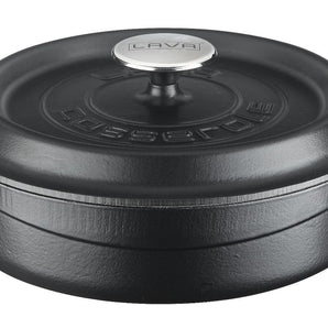 LAVA CASSEROLE MULTI PURPOSE BLACK - 24 CM - Mabrook Hotel Supplies