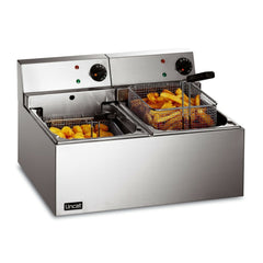 LINCAT ELECTRIC COUNTER TOP TWIN TANK FRYER - 2 BASKETS - Mabrook Hotel Supplies