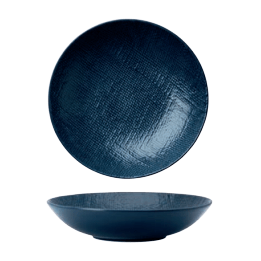 20CM SOUP PLATE - HKZ155019 NAVY BLUE - Mabrook Hotel Supplies