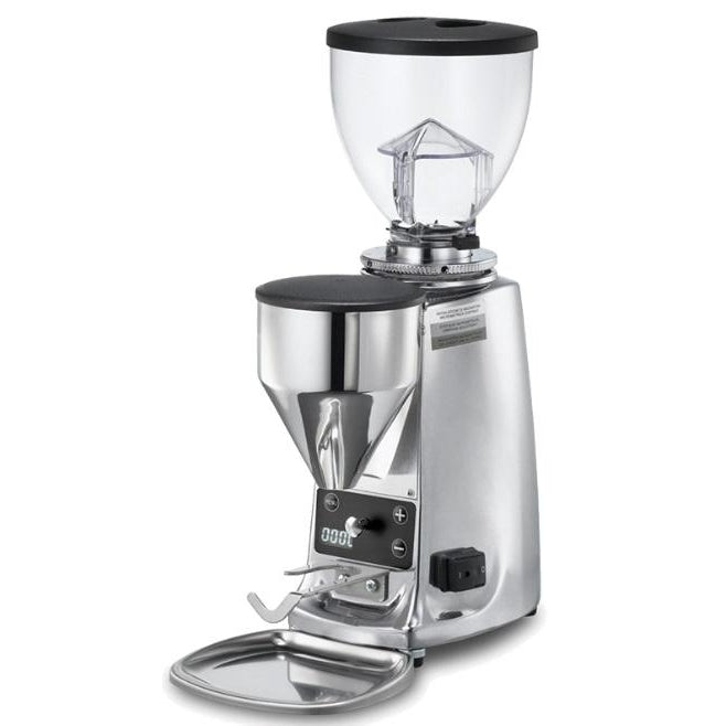 Mazzer Mini Electronic Type B White Espresso Grinder. - Mabrook Hotel Supplies