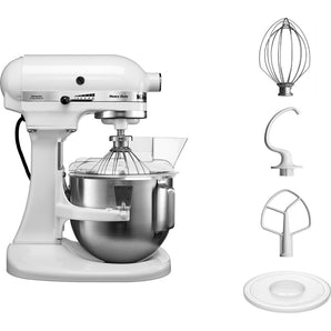 KitchenAid 4.8 Ltr Heavy Duty Stand Mixer - White - Mabrook Hotel Supplies