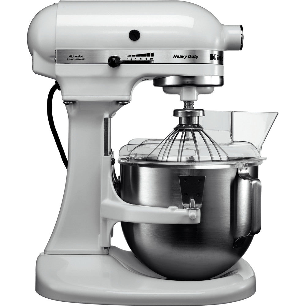 KitchenAid 4.8 Ltr Heavy Duty Stand Mixer - White - Mabrook Hotel Supplies