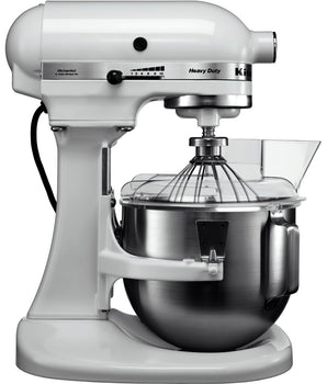 KitchenAid 4.8 Ltr Heavy Duty Stand Mixer - White - Mabrook Hotel Supplies