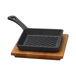 LAVA MINI GRILL SKILLET SQUARE - Mabrook Hotel Supplies