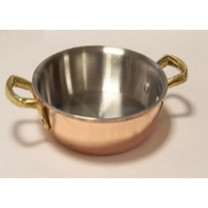 FRYPAN, MULTILAYER. 20*3.5, LONG S/S HANDLE, COPPER OUTSIDE LAYER. - Mabrook Hotel Supplies