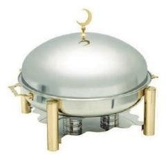 ROUND CHAFING DISH GOLD 60 CM - Mabrook Hotel Supplies