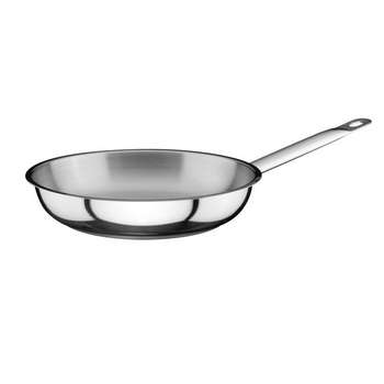 "S/S FRYPAN, NON STICK COATED , MIRRIR FINISHED, Size:26X05 c" - Mabrook Hotel Supplies
