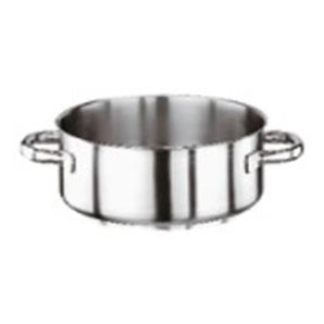 S/STEEL CASSEROLE POT 2 HANDLES PADERNO, DIAM: 40X14.5 CMS, CAPACITY 18 LTR - Mabrook Hotel Supplies