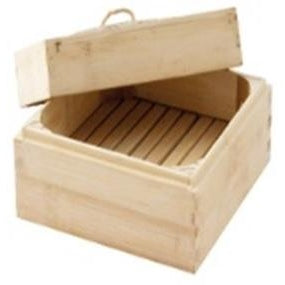 SQUARED STEAMER Cm 16.5X16.5 BAMBOO - Mabrook Hotel Supplies