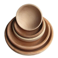 WOODEN BOWL DIAM. 30CM HIGH 6CM - Mabrook Hotel Supplies