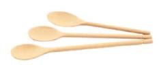 WOODEN TRIS LUX 3 SPOONS 25-30-35 - Mabrook Hotel Supplies