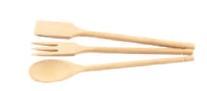 WOODEN TRIS SPOON FORK SCOOP 30 CM. - Mabrook Hotel Supplies