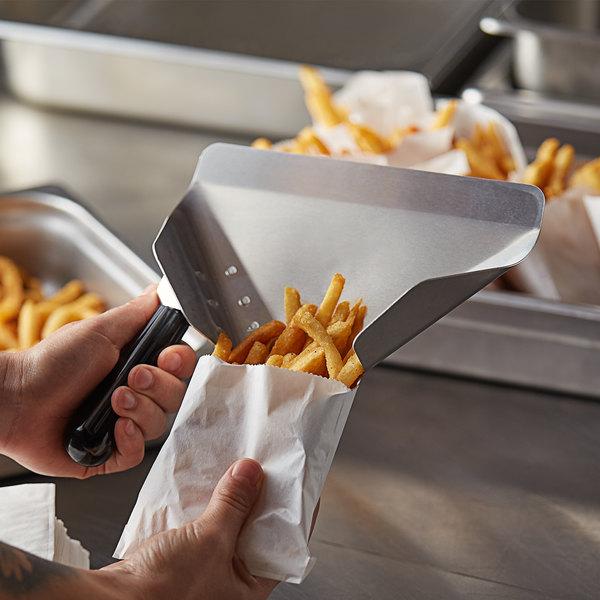 LEFT HAND SIDE ALUMINIUM FRENCH FRY SCOOPS - Mabrook Hotel Supplies