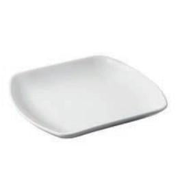 "647931 CLUB SQUARE PLATE, WHITE, DIM: 26X26X2.9 CM" - Mabrook Hotel Supplies