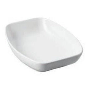 (647914) CLUB RECTANGULAR SIDE DISH, White - Mabrook Hotel Supplies