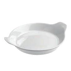 WHITE ROUND EARED DISH CAP:4 1/2 OZ. DIA:12. - Mabrook Hotel Supplies