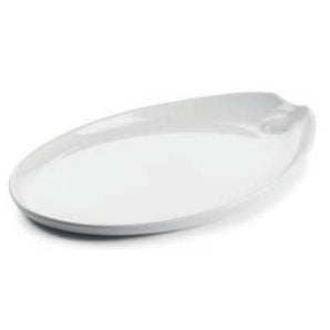 "640470 IMPULSE SERVICE PLATE, WHITE, DIM: 32.5X22X3.2 CM" - Mabrook Hotel Supplies